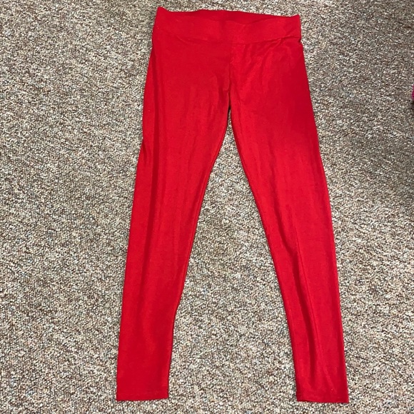 Cato Solid red leggings - Size small - Picture 2 of 11